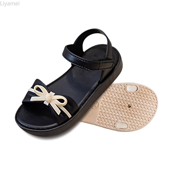 Liyamei Fashionable Open Toe Sandals For Girls Soft Sole Casual Summer Footwear For Big Kids And Elementary School Students Girls Flat Sandals Size 9