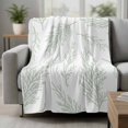 thumbnail image 2 of Spring Green Tree Branches Blanket Soft Cozy Warm Throw Blanket for Couch, Plush Fuzzy Flannel Fleece Blankets for Sofa, Farmhouse Nature Botanical Bed Blankets Lightweight Gifts for Women, 50"x60", 2 of 9