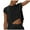 Black, variant on WMTBSRSW Workout Tops for Women Flowy Short Sleeve Athletic Tops Solid Loose Running Yoga Soft Crewneck Tees 2025 Trendy Beach Vacation Outfits