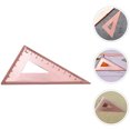 thumbnail image 2 of LOLIPPYY Angle Measuring Ruler Triangular Draft Ruler Copper for Office Work 1Set, 2 of 6