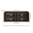 thumbnail image 5 of Evelyn&Zoe Modern/Contemporary 68" Wide Alder Brown Buffet Table, 5 of 6
