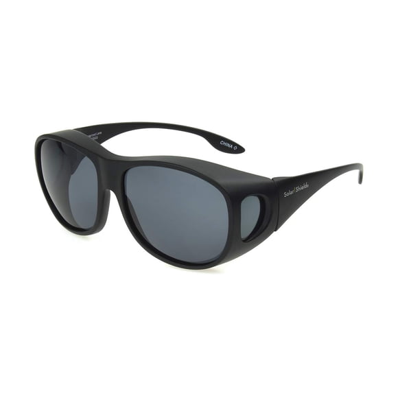 Anteojos de Sol Dioptría Solar Shield Elm para Usar Sobre Anteojos, Negros, 54 mm