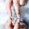 thumbnail image 5 of Rosec Jewels Lab Created Diamond Flower Ring - Cluster Engagement Ring - EF-VS Grade Certified, 14K Yellow Gold, US 3.00, 5 of 9