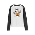 thumbnail image 3 of HOOJT Halloween Sweatshirts for Women Oversized Loose Long Sleeve Shirts Fall Round-Neck Blouses Cute Funny Printed Sweaters Crewneck Pullover Top Halloween Costumes, 3 of 7