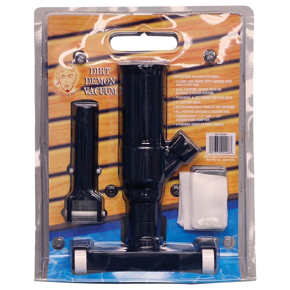 Blue Torrent Dirt Demon Handheld Pool Vacuum for Spa and Pools, Includes Mesh Bag
