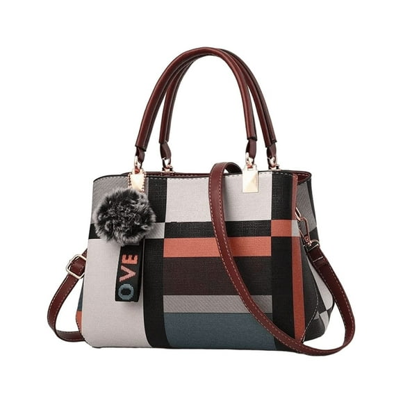 Bolso De Cuero Sintético Para Mujer Rojo