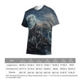 thumbnail image 6 of LAOLIUSN Mens 3D Graphic Tees All Over Print Wolf Shirt Novelty Streetwear Animal T-Shirt, S-4XL, 6 of 7