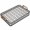 Type2, variant on Rectangular Drain Tray with Handles, 13.2 x 7.9 Inch Clear Organizer Tray with Removable Ventilated Insert, Kitchen Counter Bathroom Vanity Storage Tray, Gray, 1 Pack
