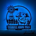 thumbnail image 2 of Shinelab Pig Farm LED Wall Art, Custom Farmhouse Metal Sign Wall Decor 10873, 2 of 3