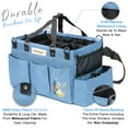 thumbnail image 3 of FifthStart Multi Use Cleaning Caddy with Waist & Shoulder Strap, Blue, X-Large, 15” x 10” x 10”, 3 of 9
