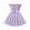 Purple, variant on Girls Fashion Party Outfit Children's Clothing Small and Medium Sized Bow Tie Fly Sleeve Mesh Dress Summer