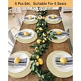 thumbnail image 4 of 15 Inch Round Placemats Set of 6, Yellow Solid Color Non Slip Heat Insulation PP Table Mats, Aesthetics Contemporary Luxury Washable Place Mats for Kitchen Dining Party Table Decor, 4 of 7