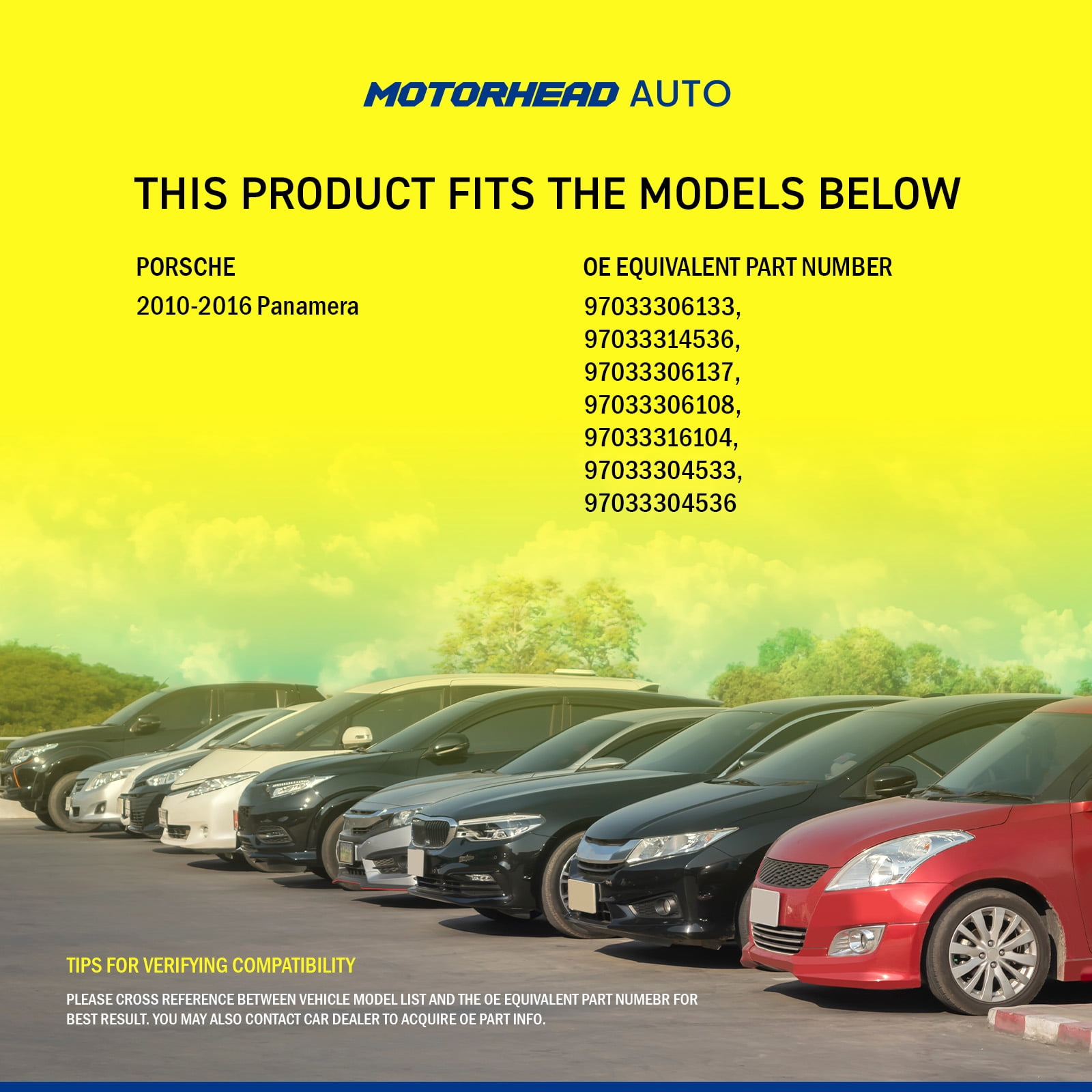 MOTORHEAD AUTO Rear 2010-2016 Porsche Panamera Premium OE-Replacement Suspension Shock Absorber