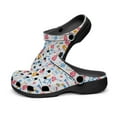 thumbnail image 4 of Medical Theme Black Sole Clog Shoes, 4 of 6
