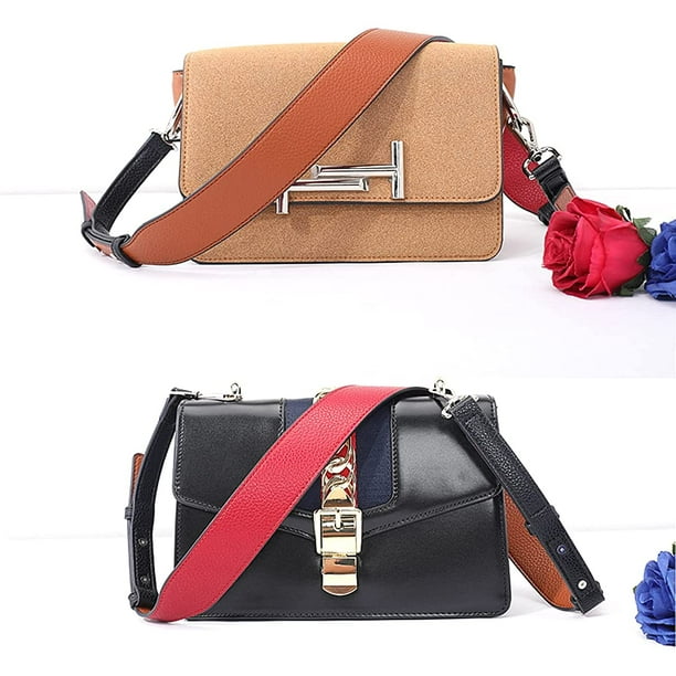 Wide Adjustable Purse Strap Replacement Crossbody Handbag Stripe Adjustable  Leather Crossbody Straps Replacement 