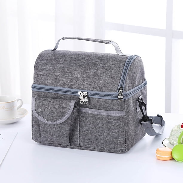 Bolsa de almuerzo de tela Oxford, bolsa de pícnic al aire libre, bolsa de almuerzo portátil, bolsa Bento, bolsa grande de preservación del calor, bolsa de hielo Wmkox8yii HFSH2600