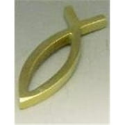 Mayer Mill Brass - ICHW-1 - Ichthus Paper Weight - 4 Inch X 1.625 Inch X .313 Inch Thick - Fish