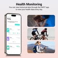 thumbnail image 3 of Blackview Smart Watch for Women with Bluetooth Calling, AI Voice Assistant, Fitness Tracker with 100+ Sports Modes, 1.83" HD Display, IP68 Water Resistant, Compatible with Android & iPhone, Pink, 3 of 8