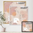 thumbnail image 4 of Designart 'Abstract Woman Portraits With One Line ' Modern Framed Canvas Wall Art Print, 4 of 5