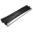 thumbnail image 4 of Uxcell 18 inch x 0.17 inch Self-Locking Nylon Tie Wraps Black Cable Zip Ties 40 Pack, 4 of 5