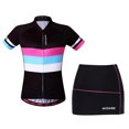 thumbnail image 2 of verano mujeres ciclismo manga corta camisetas de la bicicleta gel acolchado cortocircuitos s s Sunnimix Conjunto de jersey de ciclismo para mujer, 2 of 8