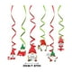 thumbnail image 3 of Navidad decoración colgante 6 piezas, Swirl PET, para jardín, fiesta exterior, luces decorativas, resistente al clima, fácil de instalar, para terraza, 6 piezas, material PET, para exterior,, 3 of 9