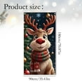 thumbnail image 3 of Festive Christmas Elk Door Banner Decorative Polyester Holiday Door Cover,Christmas Doors Cover Decor Front Doors Covers Xmas Hanging Banner Elk Background for Home Holiday, 3 of 8