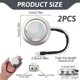 thumbnail image 2 of 12v Dc 2w Range Hood Lights With El Socket Male, 2pack Hole Closet Stove Led Light Recessed, Kitche, 2 of 5