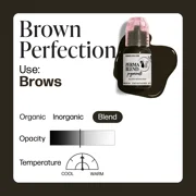 Perma Blend Permanent Makeup for Modifying Colors, Used for All Permanent Makeup Procedures - Brown Perfection 1/2oz