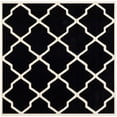 thumbnail image 6 of SAFAVIEH Chatham Franklin Geometric Quatrefoil Wool Area Rug, Black/Ivory, 8' x 10', 6 of 10