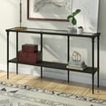 thumbnail image 4 of Evelyn&Zoe Modern/Contemporary 55" Wide Blackened Bronze Console Table, 4 of 7