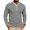 1#Gray, variant on Men's Long Sleeve Henley T-Shirts - Fake Layered Round Neck Button Down Pullover for Men Soft Base T-Shirts,Blue 3XL