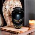 thumbnail image 5 of Eagle Spreading Wings Dark Background - Peaceful Farewell Urns - 10Inch - Urns For Human Remians Ashes - Burial Cremation Urns - Large Memorial Urns for Adult Human Ashes Women & Men, 5 of 5