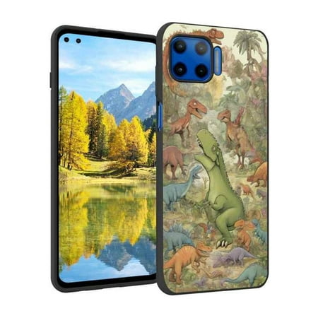 Whimsical-dinosaur-tales-4 phone case for Moto G 5G Plus for Women Men Gifts,Soft silicone Style Shockproof - Whimsical-dinosaur-tales-4 Case for Moto G 5G Plus