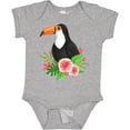 thumbnail image 3 of Inktastic Toucan with Hawaiian Flowers Boys or Girls Baby Bodysuit, 3 of 5