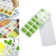 thumbnail image 4 of Juego de 2 bandejas de cubitos de hielo cubiertas | 14 moldes de cubos por bandeja | Plástico PP & TPE de grado alimenticio apilable | Diseño flexible de fácil liberación | Tapa extraíble | Apto, 4 of 9