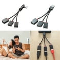 thumbnail image 2 of CIYISON USB Male to 3 USB Female Splitter Charge Hub Power Cord Extension Adapter Cable, 2 of 11