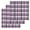 Purple, variant on Blue Black Plaid Hand Towels Set, Waffle Weave Kitchen Towels 4 Pieces, Farmhouse Blue Black Checkered Microfiber Hair Face Bath Tea Towel Absorbent Quick Drying Cleaning Dish Cloths, 15.7"x23.6"
