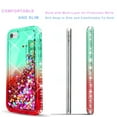 thumbnail image 2 of iPhone SE 2020 Case,  Liquid Floating Glitter Quicksand Bling with Spot Diamond Cover - Green/Red, 2 of 4