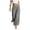 Gray, variant on Hurxie Womens High Waisted Button Pleated Wide Leg Pants Beach Vacation Trouses Brown,S