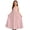 Pink, variant on Gunia Girls Hawaiian Dress Sleeveless Kids Backless Casual Spaghetti Strap Maxi Loose Flowy Sun Sundress For Holiday Beach Black Dress For Girls 7-12 Years