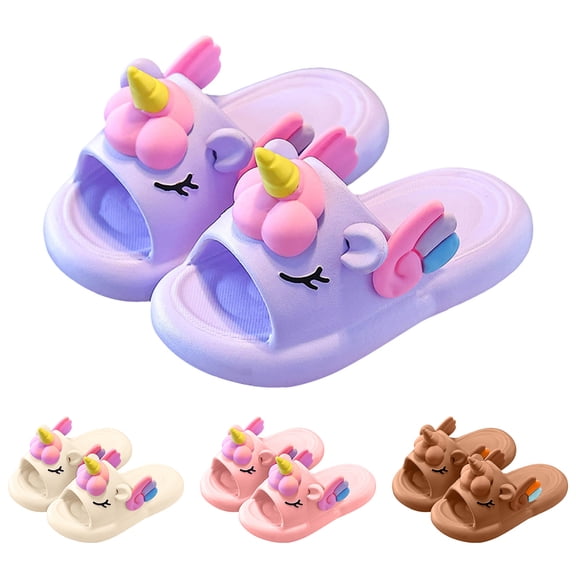 newwalpole Kids Cloud Slides Slippers For Girls Boys,Pillow House Slippers Non-Slip Super Soft Quick Drying Shower Cushioned Slides Bathroom Thick Sole Sandals Indoor Outdoor Slippers