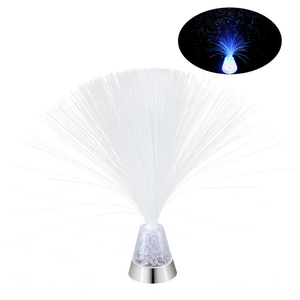 EeaseMX Lámparas de ambiente de fibra óptica de hielo Glaciar Lite con base de cristales que cambian de color (tipo 2)