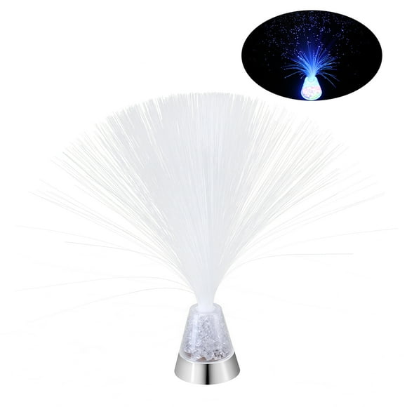 EeaseMX Lámparas de ambiente de fibra óptica de hielo Glaciar Lite con base de cristales que cambian de color (tipo 2)