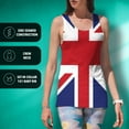 thumbnail image 4 of British Flag Union Jack All Over Womens Work Out Tank Top Multi LG, 4 of 7
