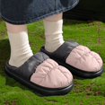 thumbnail image 2 of Slippers for Women,Winter Indoor Outdoor Lined Slippers With Thick Sole For Warmth And Comfort,Womens Slippers,Pink,40, 2 of 9
