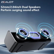 ZEALOT S72, Waterproof Portable Bluetooth Speaker, Enhanced Bass, 12h Battery, IPX6 Rated Dustproof Shockproof Rustproof, Detachable Strap, Black