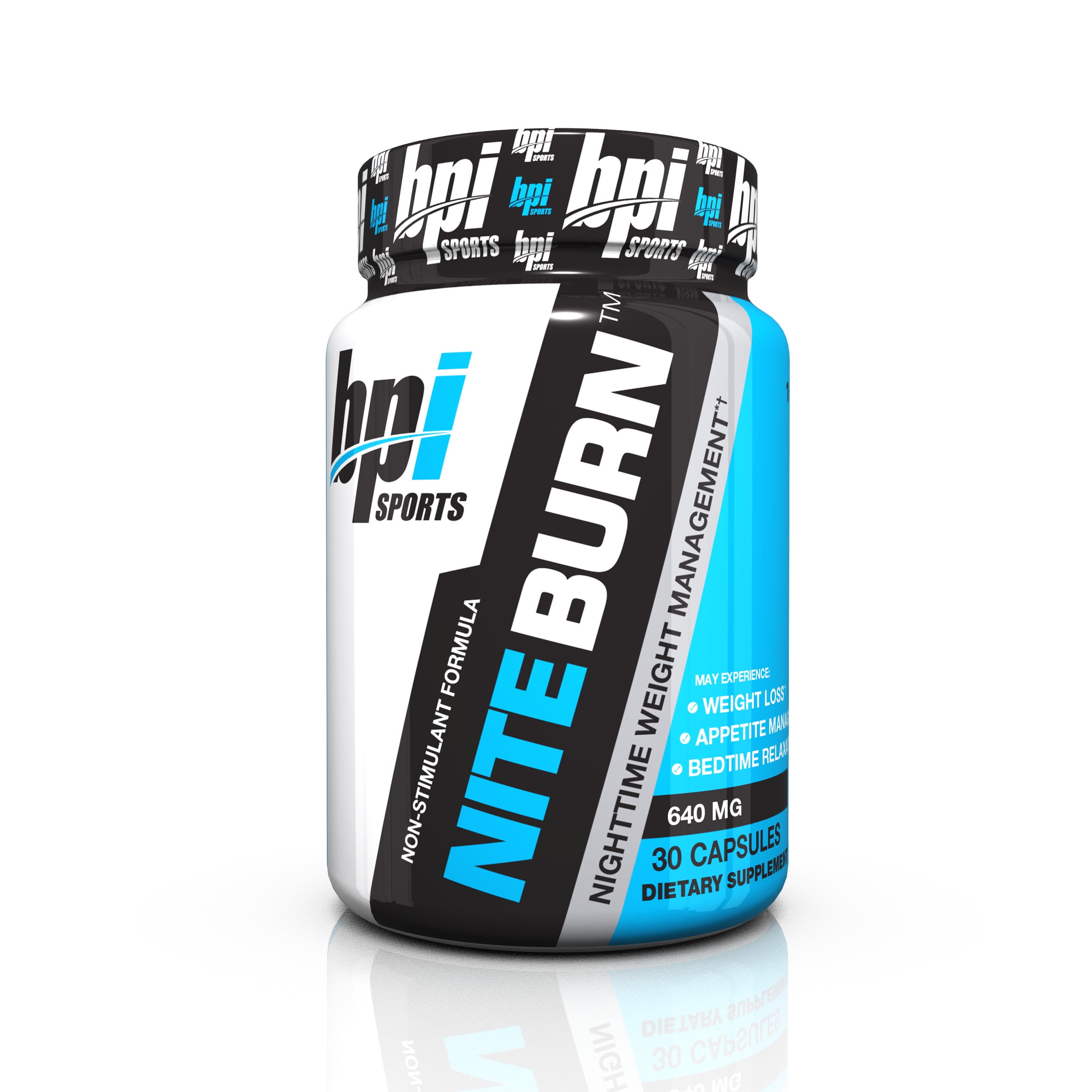 BPI Sports Nite Burn Fat Burner, Unflavored, 30 Servings