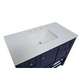 thumbnail image 3 of Lakeshore 42" Bathroom Vanity with Royal Blue Cabinet and Engineered White Top, 3 of 6