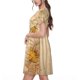 thumbnail image 2 of Balery Retro Honey Bees Vestidos sueltos de manga corta para mujer, vestidos de verano 2025, vestidos casuales de corte A con vuelo., 2 of 6